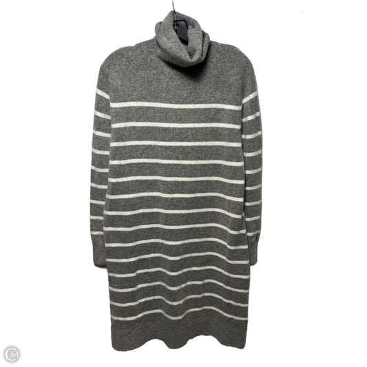Wool Blend Striped Turtleneck Sweater Dress By J. Crew In Striped Pattern, Size: S