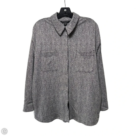 Jacket Shirt By Athleta In Black & White, Size: M