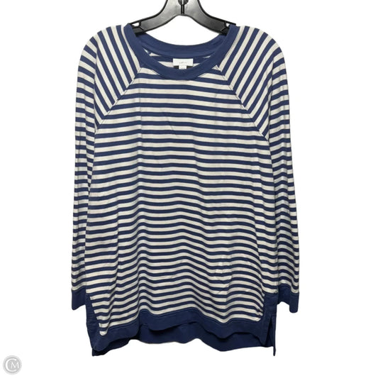 Top Long Sleeve By J. Jill In Striped Pattern, Size: M