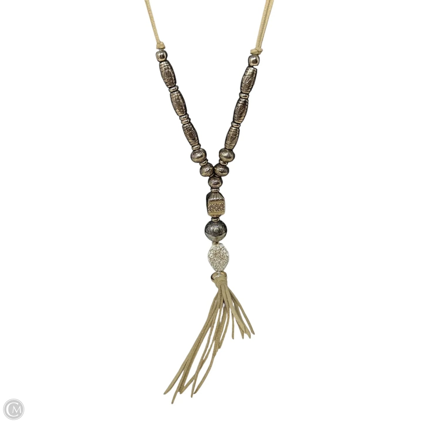 Long Beaded Tassel Necklace Lariat & Y-drop By Chicos