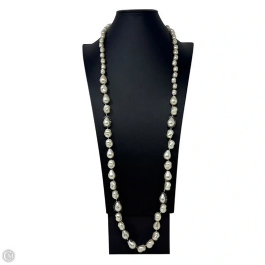Faux Baroque Pearl Station Necklace By Chicos