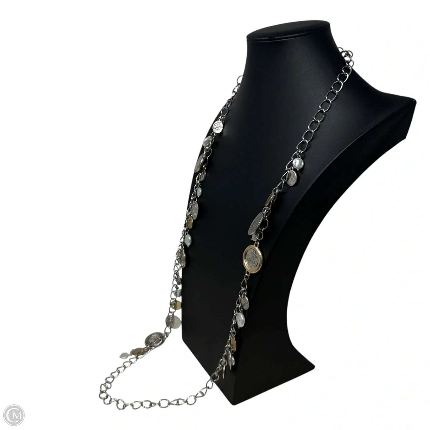 Mixed Metal Multi Coin Charm Necklace By Chicos