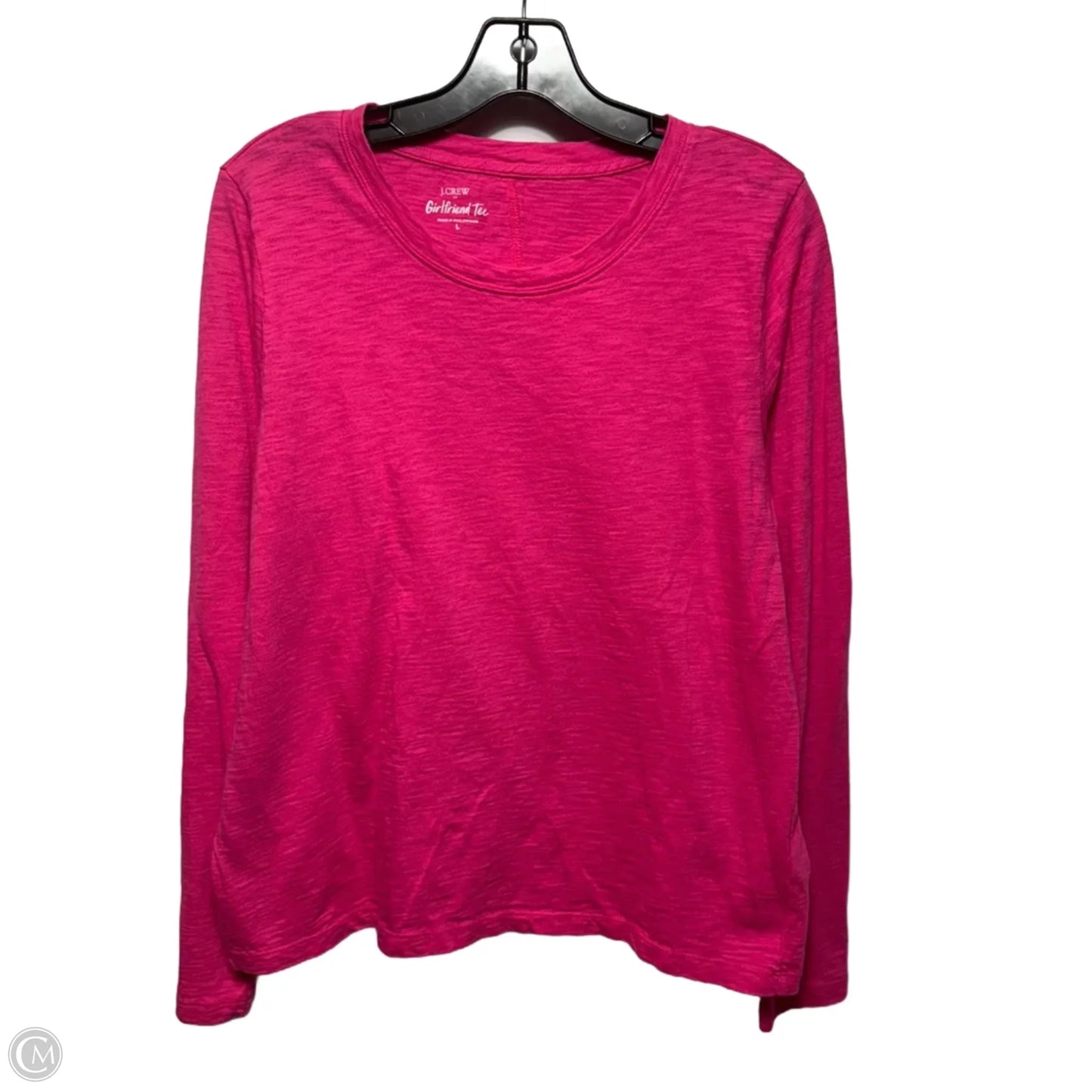 Top Long Sleeve Basic By J. Crew In Pink, Size: L