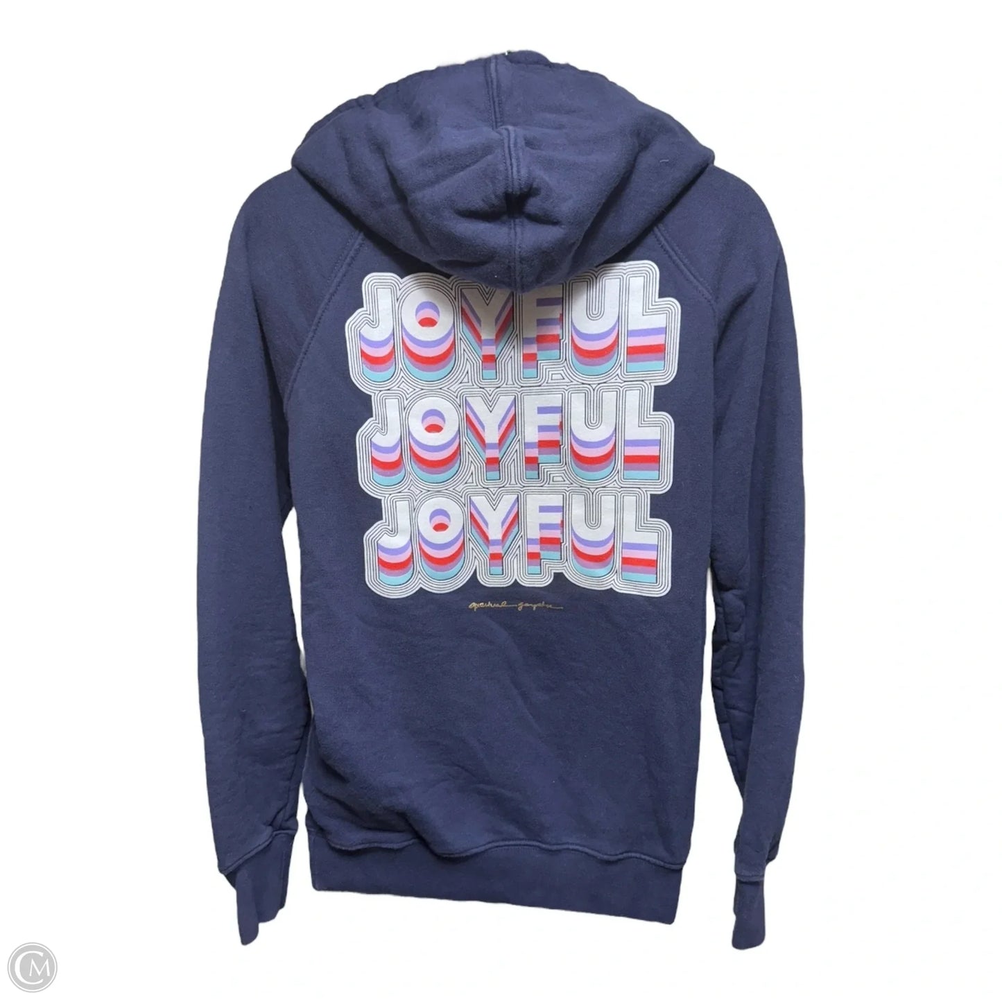 Joyful Classic Hoodie Sweatshirt By Spiritual Gangster In Blue, Size: XS