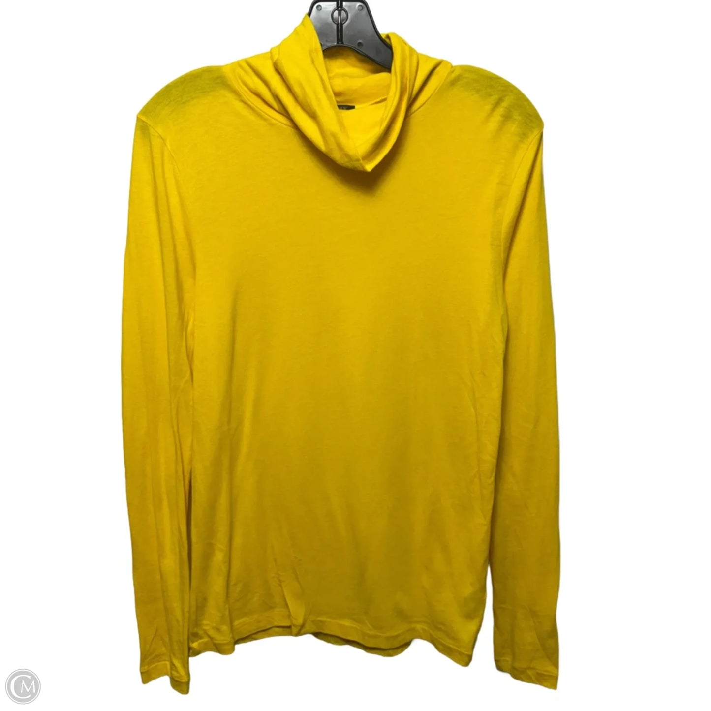 Top Long Sleeve Basic By J. Crew In Yellow, Size: M