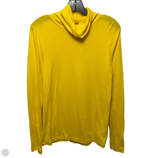 Top Long Sleeve Basic By J. Crew In Yellow, Size: M
