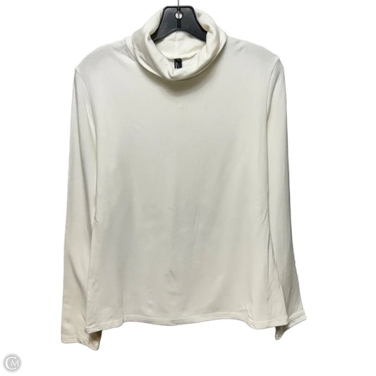 Top Long Sleeve Basic By Trendy Queen In White, Size: L