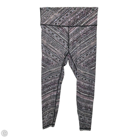 Athletic Leggings By Lululemon In Multi-colored, Size: 10