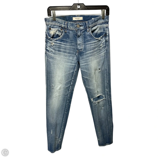Distressed Jeans Skinny By Moussy In Blue Denim, Size: 4