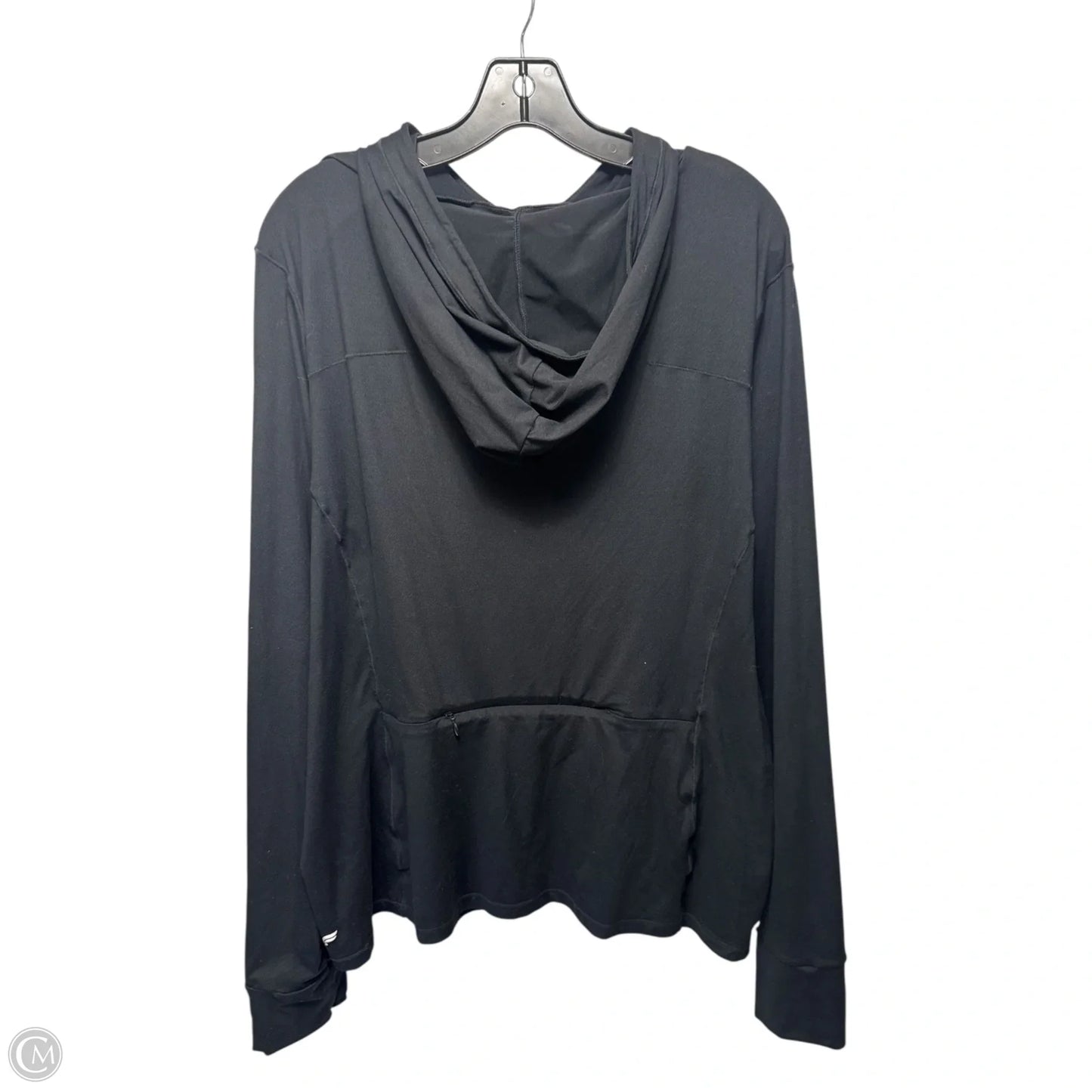 Athletic Top Long Sleeve Hoodie By Fabletics In Black, Size: 3x