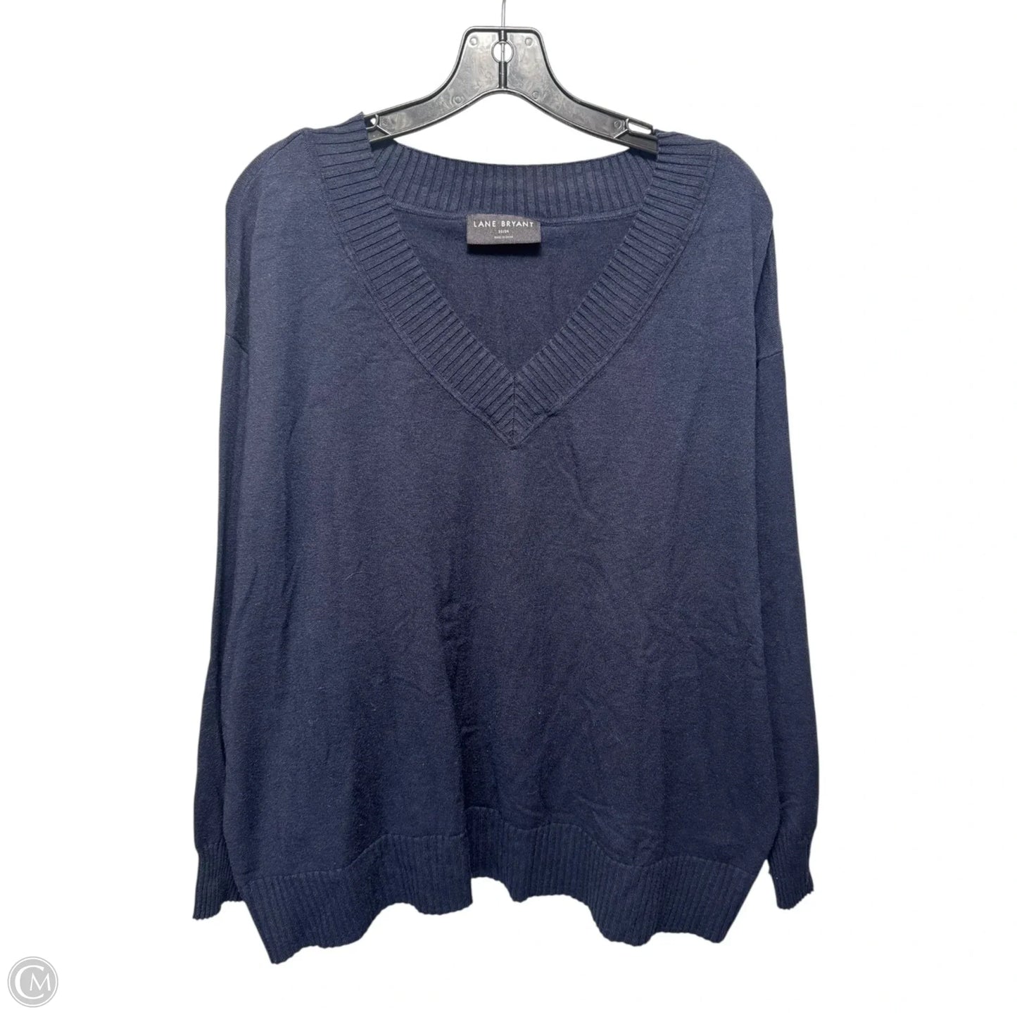Sweater By Lane Bryant In Navy, Size: 22