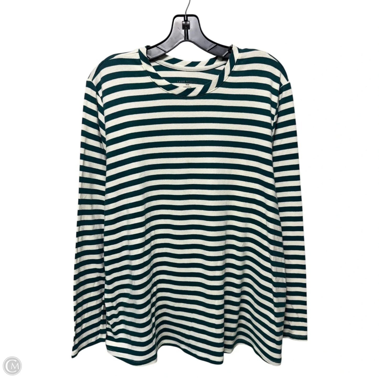 Top Long Sleeve By Lane Bryant In Striped Pattern, Size: 18