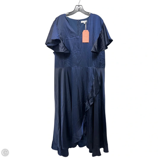 Dress Party Long By Ivy City In Blue, Size: 3x