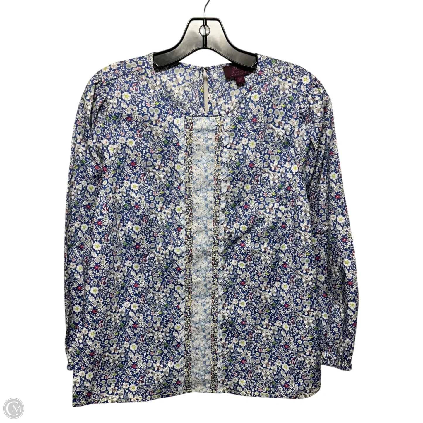 Top Long Sleeve By J. Crew In Floral Print, Size: Xs