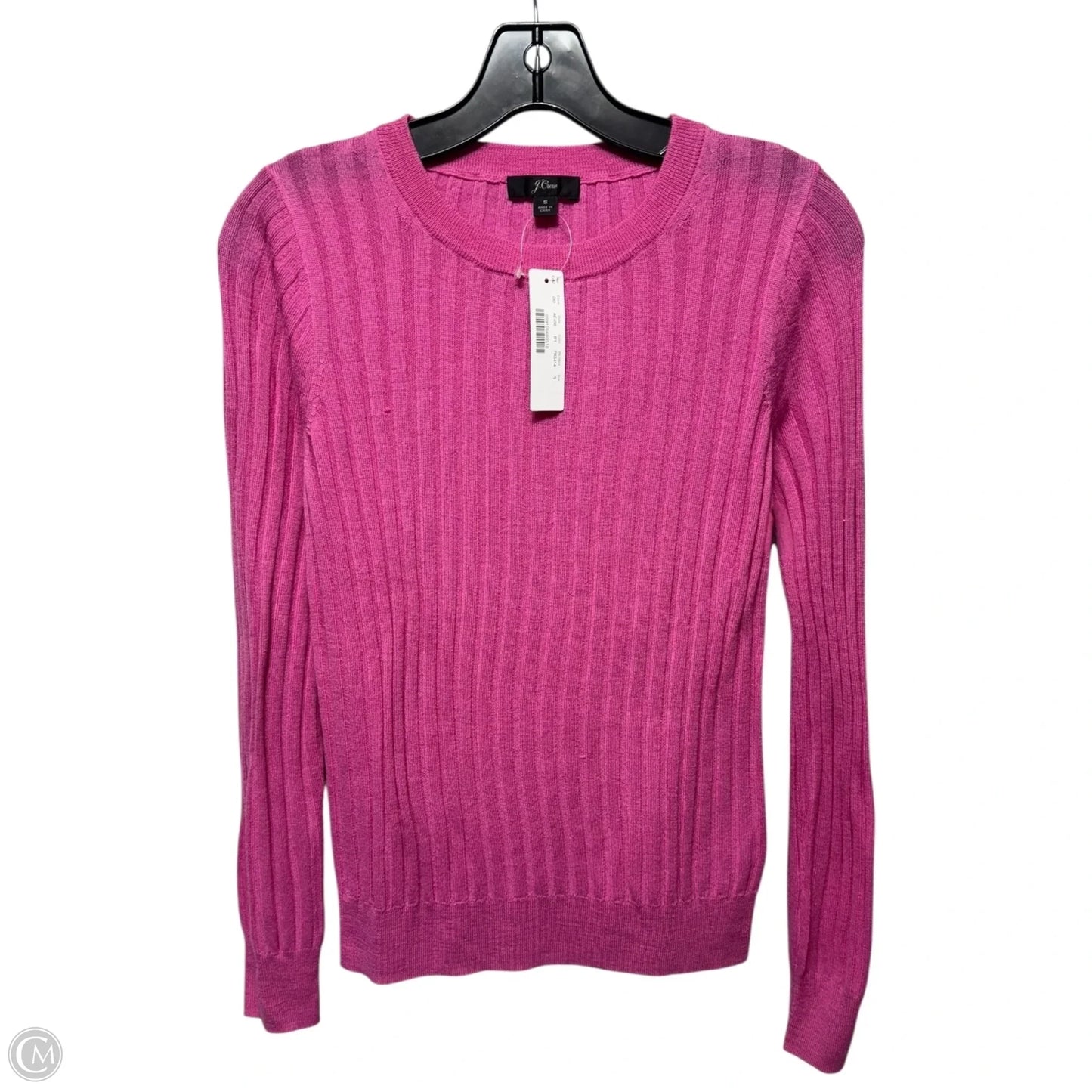 Tippi Ribbed Merino Wool Sweater By J. Crew In Pink, Size: S