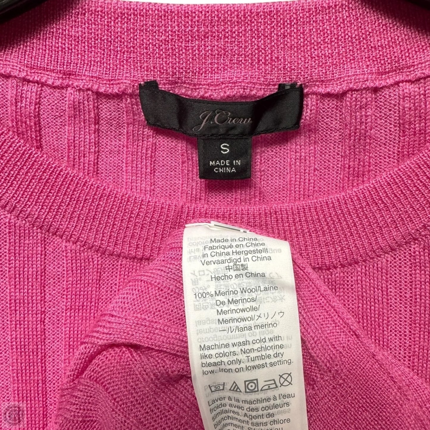 Tippi Ribbed Merino Wool Sweater By J. Crew In Pink, Size: S