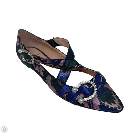 Brocade Shoes Flats By J. Crew In Floral Print, Size: 6.5