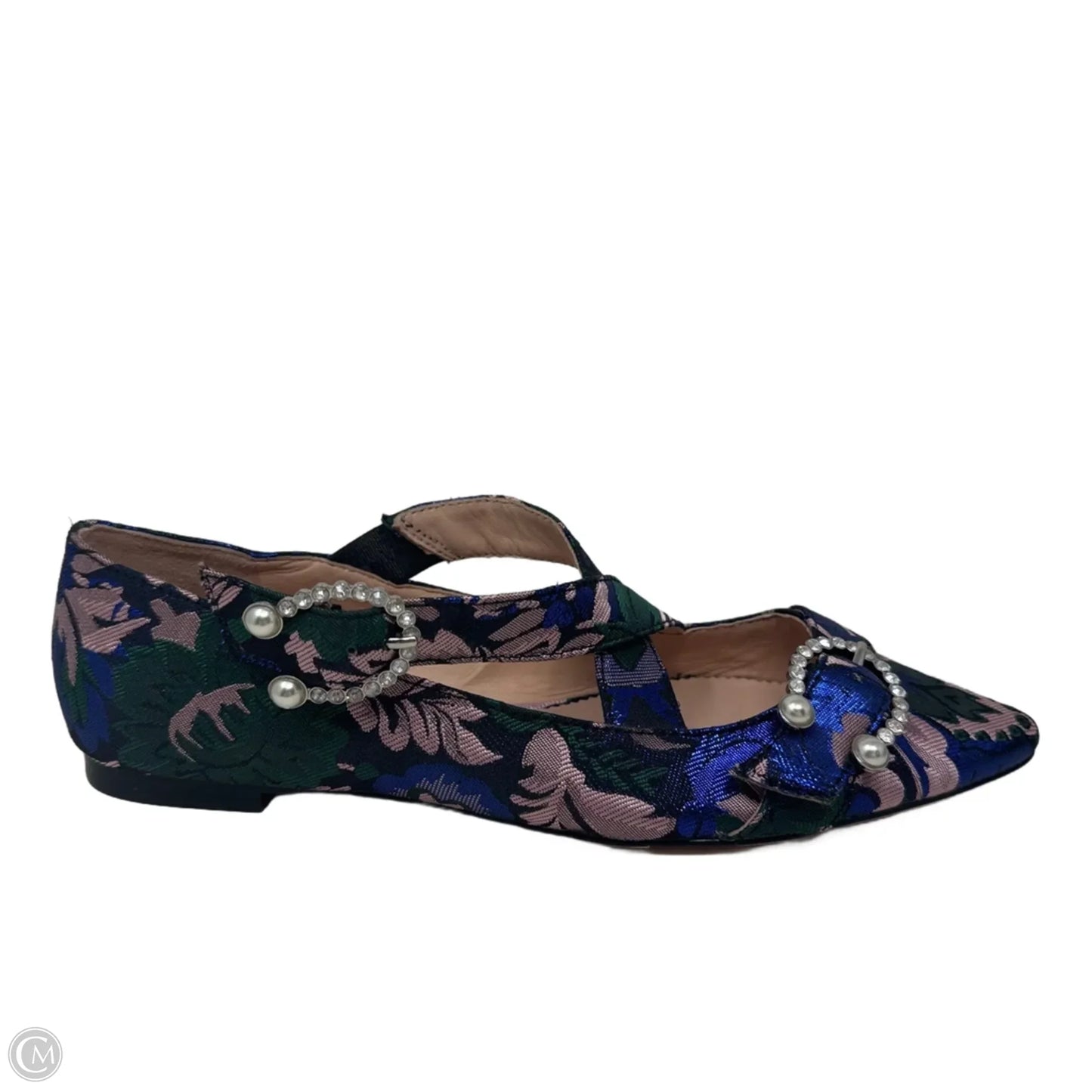 Brocade Shoes Flats By J. Crew In Floral Print, Size: 6.5