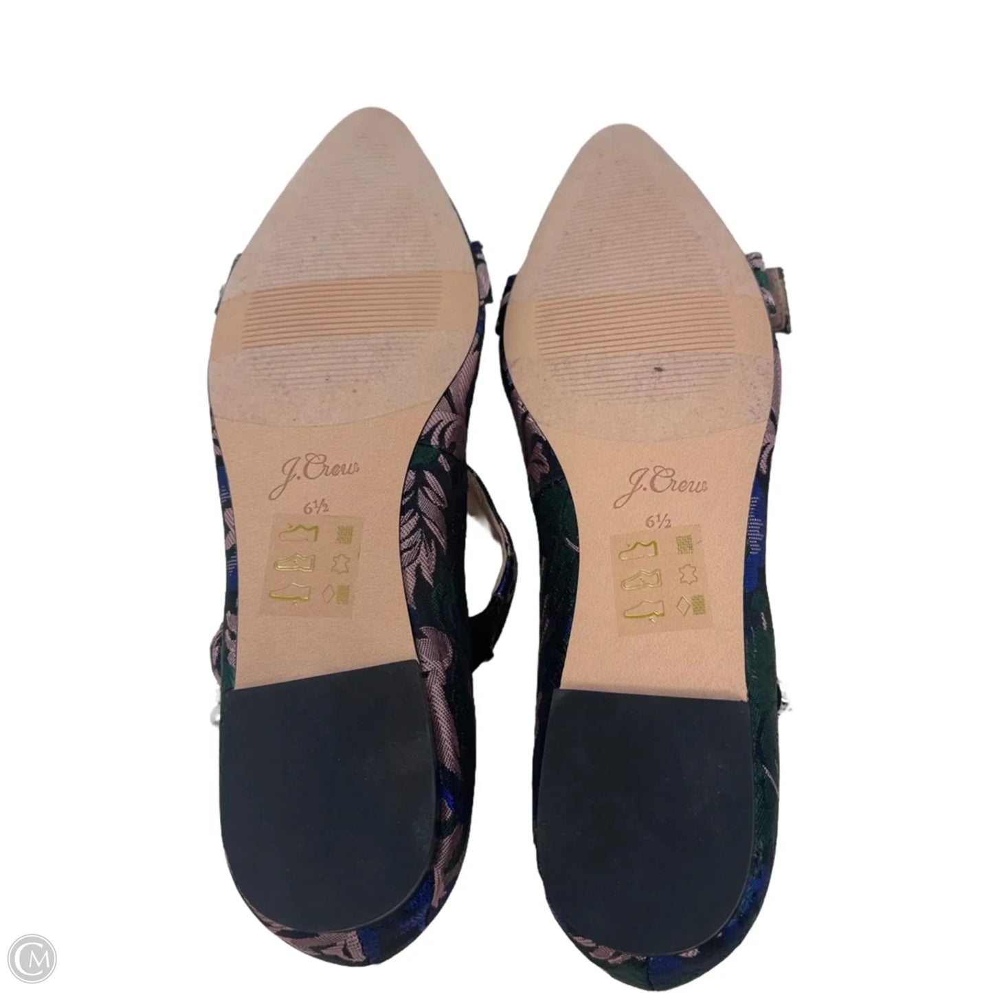 Brocade Shoes Flats By J. Crew In Floral Print, Size: 6.5