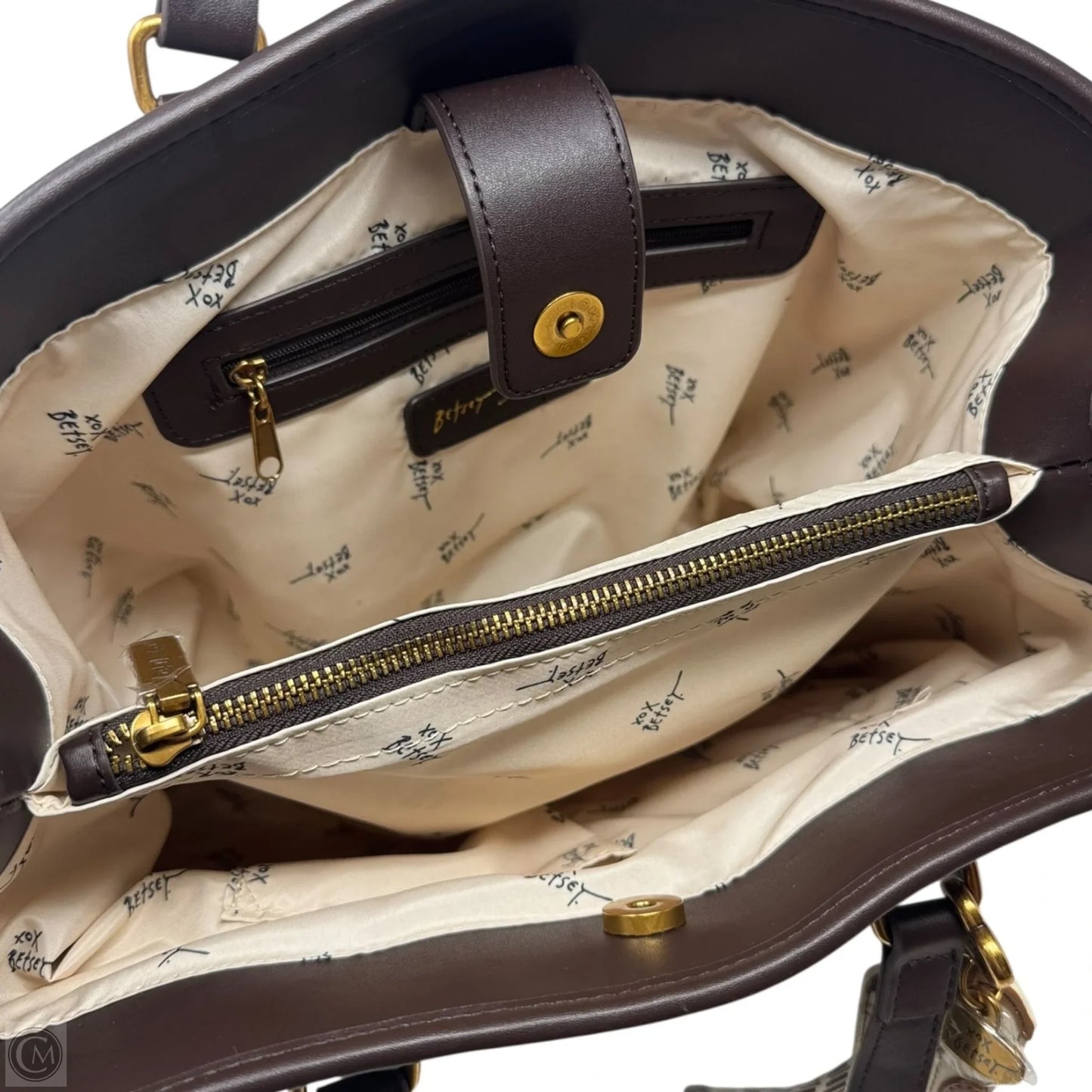 Leopard Tote Handbag By Betsey Johnson, Size: Medium