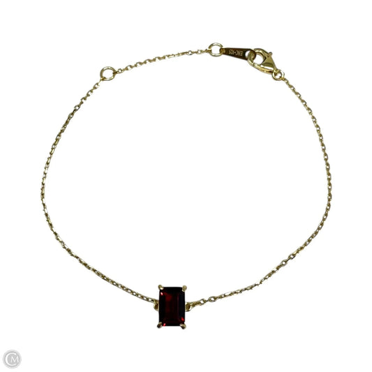 Gold Over Sterling Silver Gemstone Bracelet