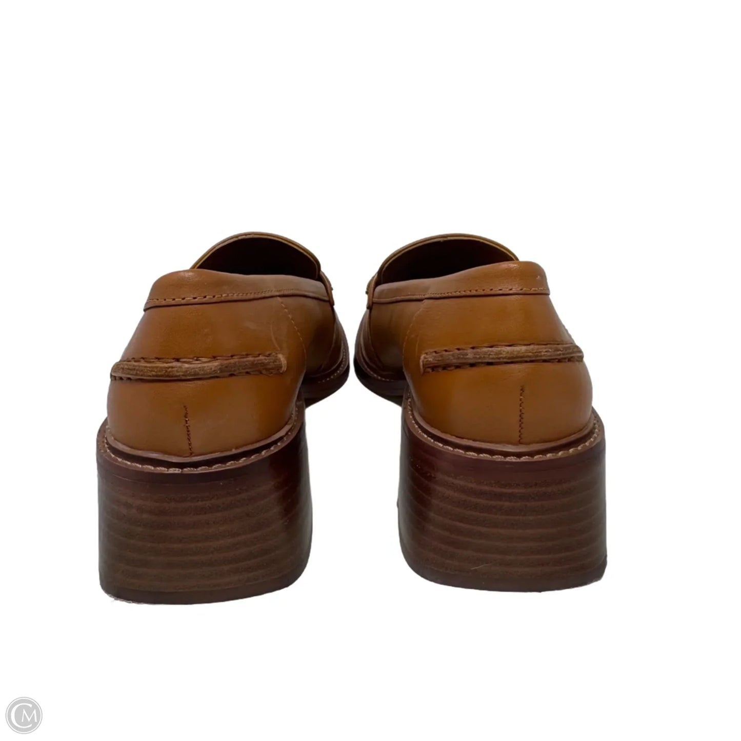 Loafers Shoes Heels Block By Vince Camuto In Brown, Size: 7