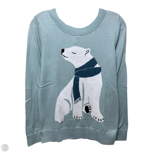 Polar Bear Sweater By Loft In Animal Print, Size: Xs