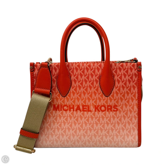 Mirella Ombré Signature Logo Crossbody Bag Designer By Michael Kors, Size: Medium