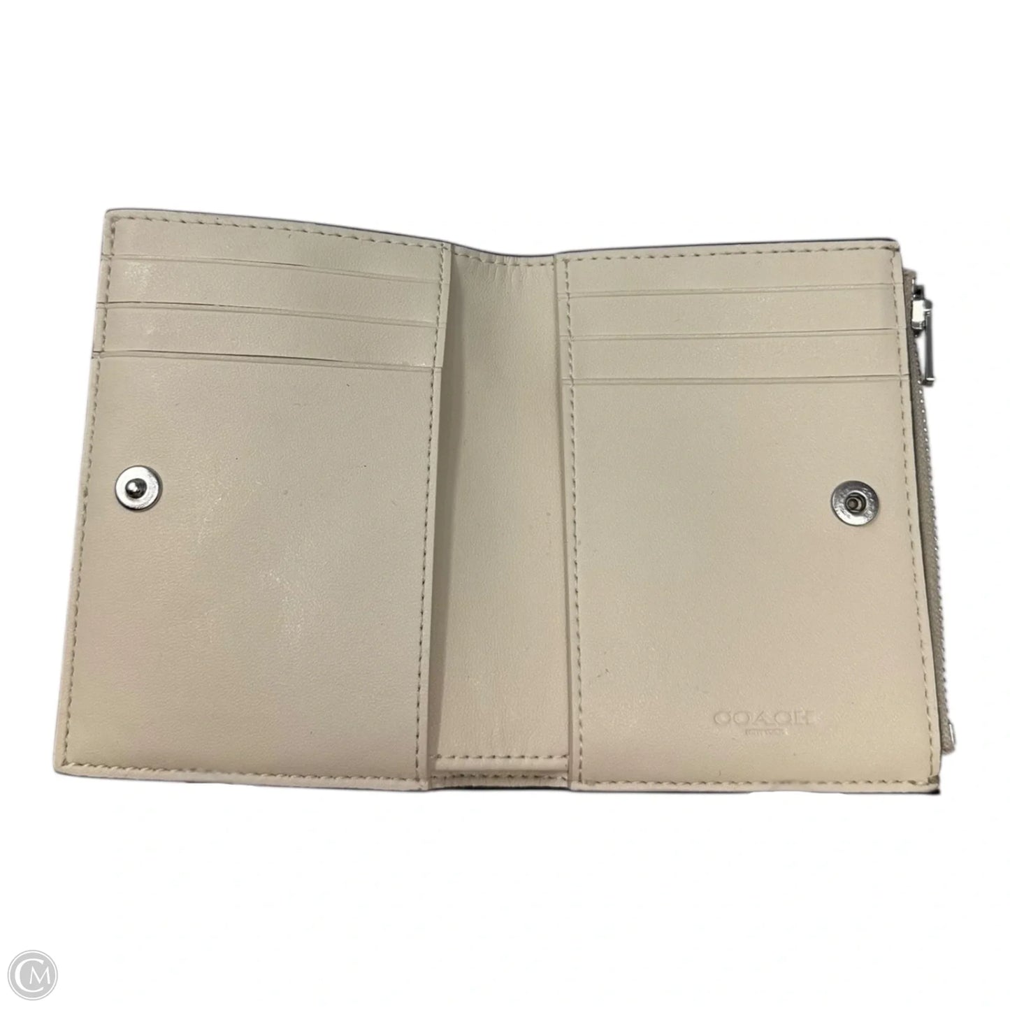 Bifold Snap Wallet Designer By Coach, Size: Small