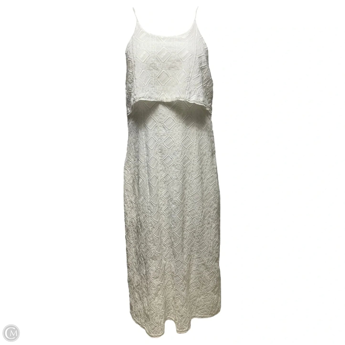 Embroidered Dress Casual Maxi By Anthropologie In White, Size: 10