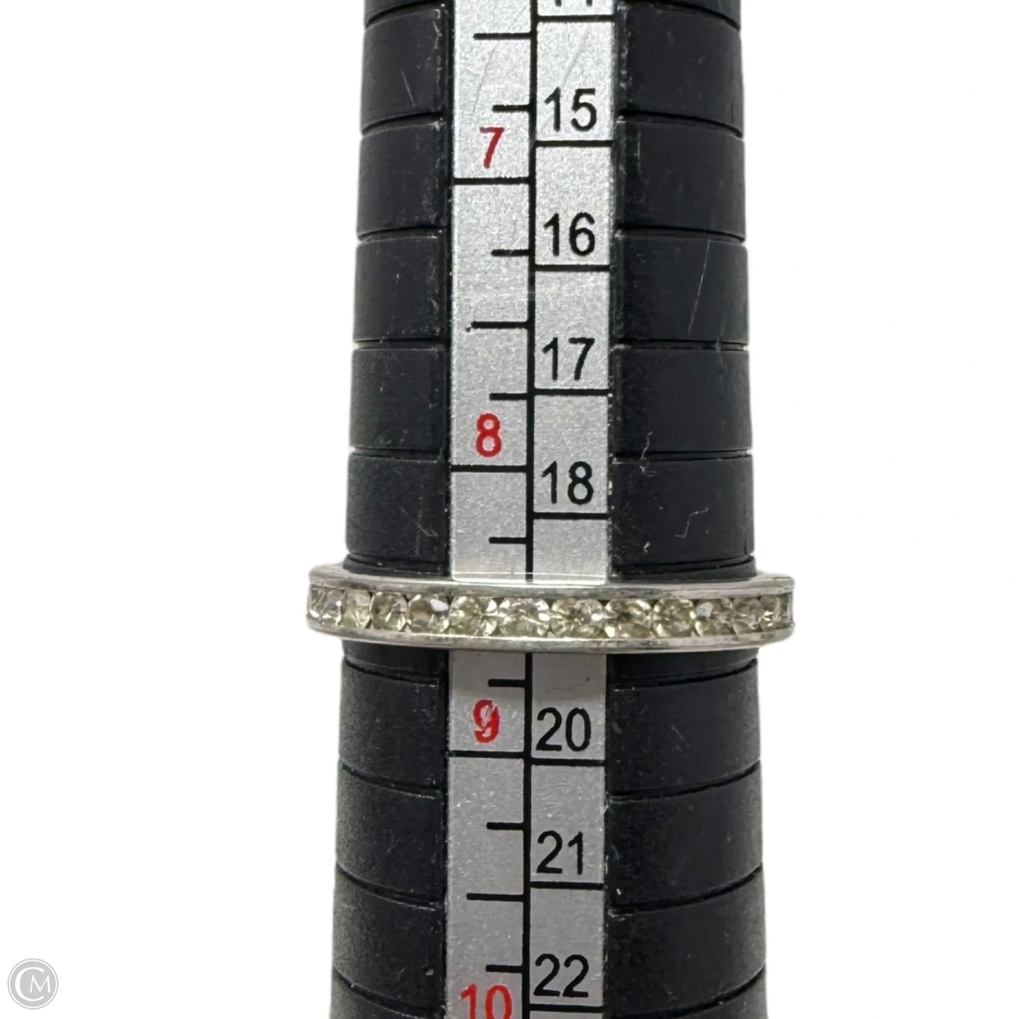 Sterling Silver & CZ Eternity Band Ring, Size: 9