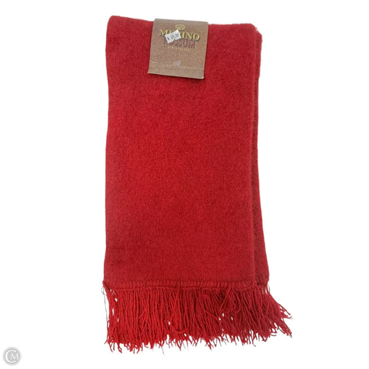 Merino & New Zealand Possum Wool Winter Scarf  By Clothes Mentor In Red