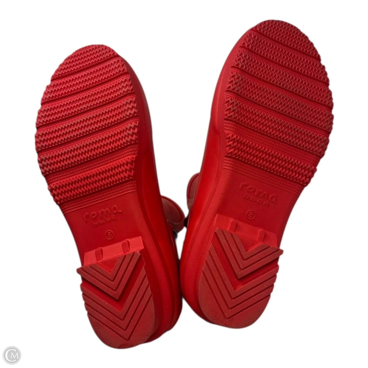 Boots Rain By Roma In Red, Size: 8
