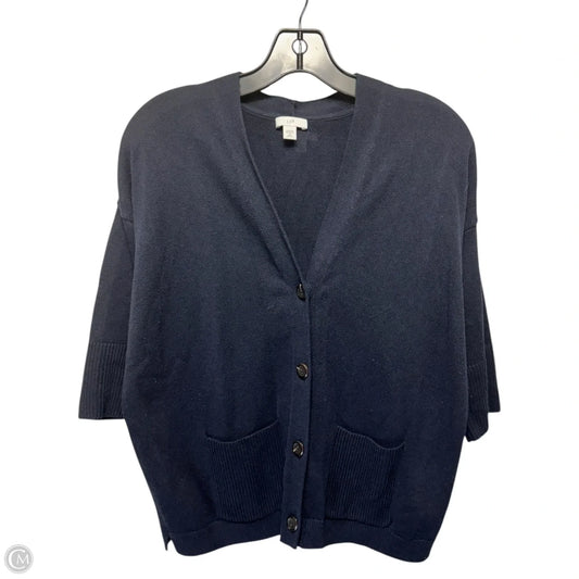 Sweater Cardigan By J. Jill In Navy, Size: Xsp