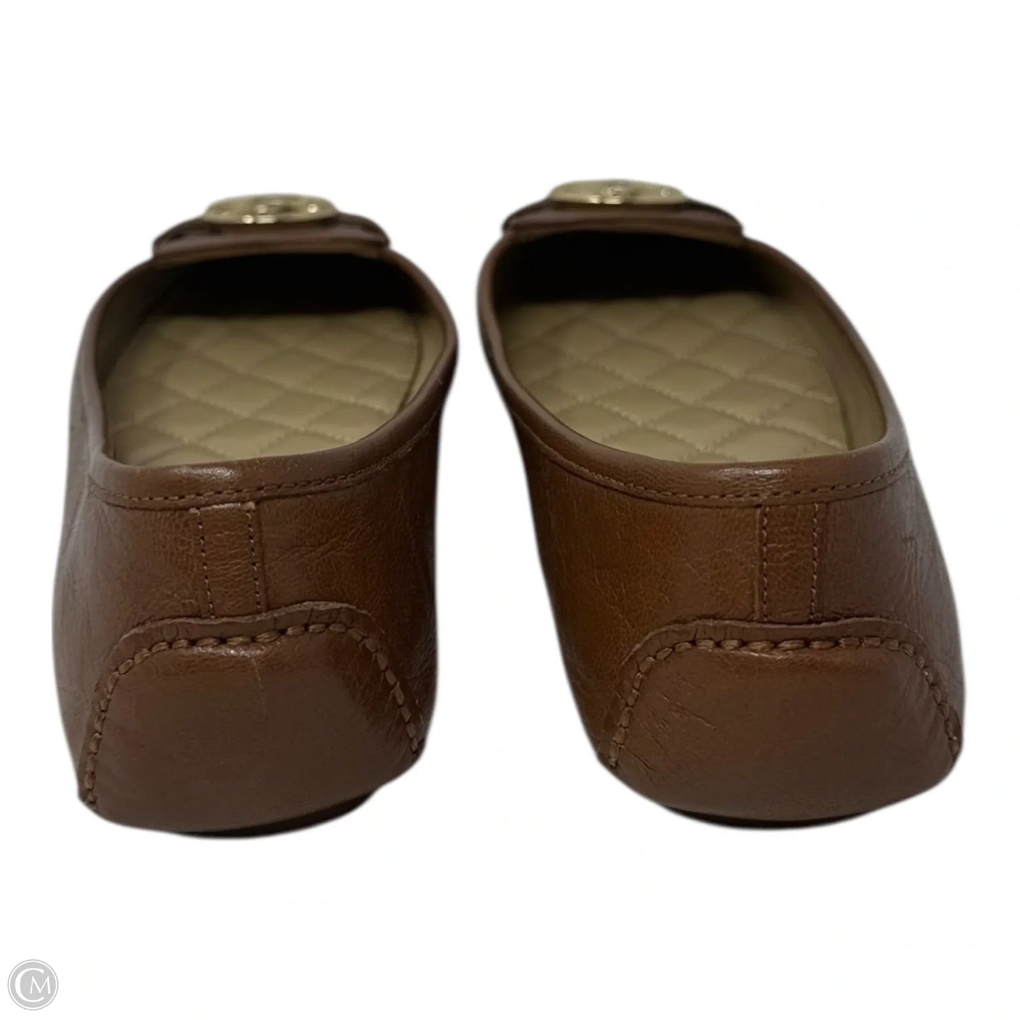 Logo Loafer Shoes Flats By Michael By Michael Kors In Tan, Size: 10