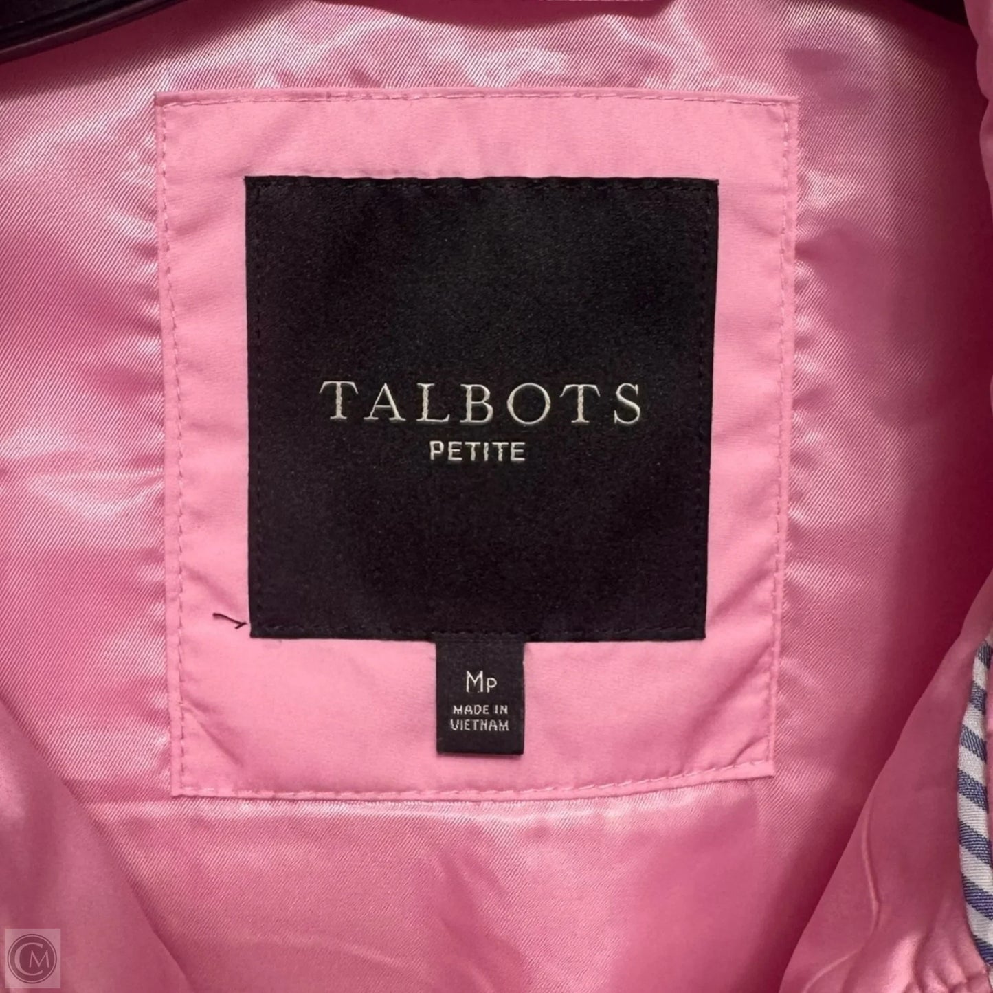 Diamond Quilted Vest By Talbots In Pink, Size: M Petite