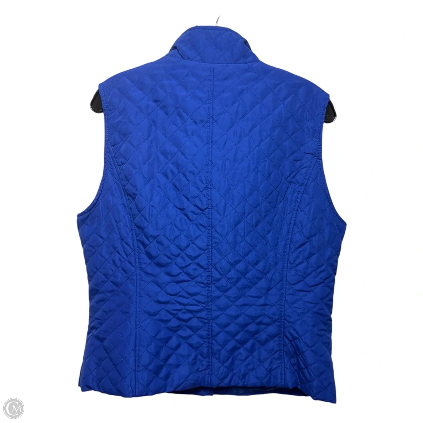 Vest Puffer & Quilted By Nine West In Blue, Size: L