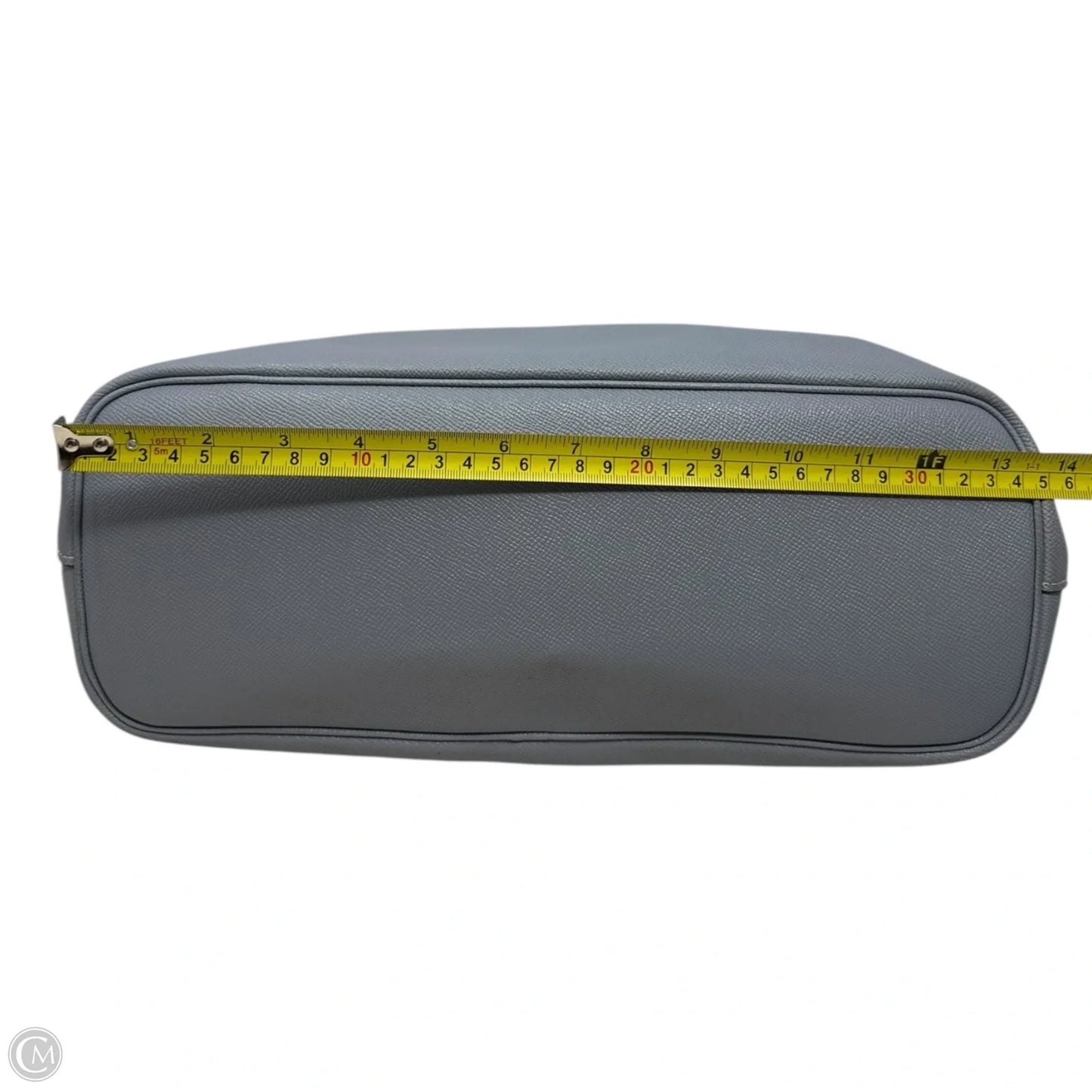 Gallery Tote Leather Handbag Designer By Coach, Size: Medium