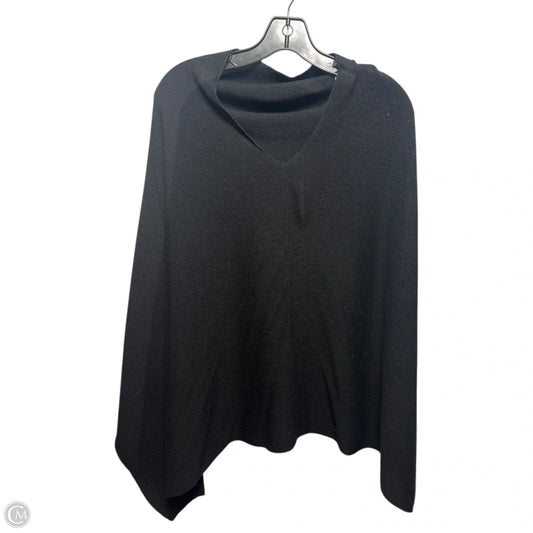 Knit Poncho By Eileen Fisher In Black, Size: Osfm