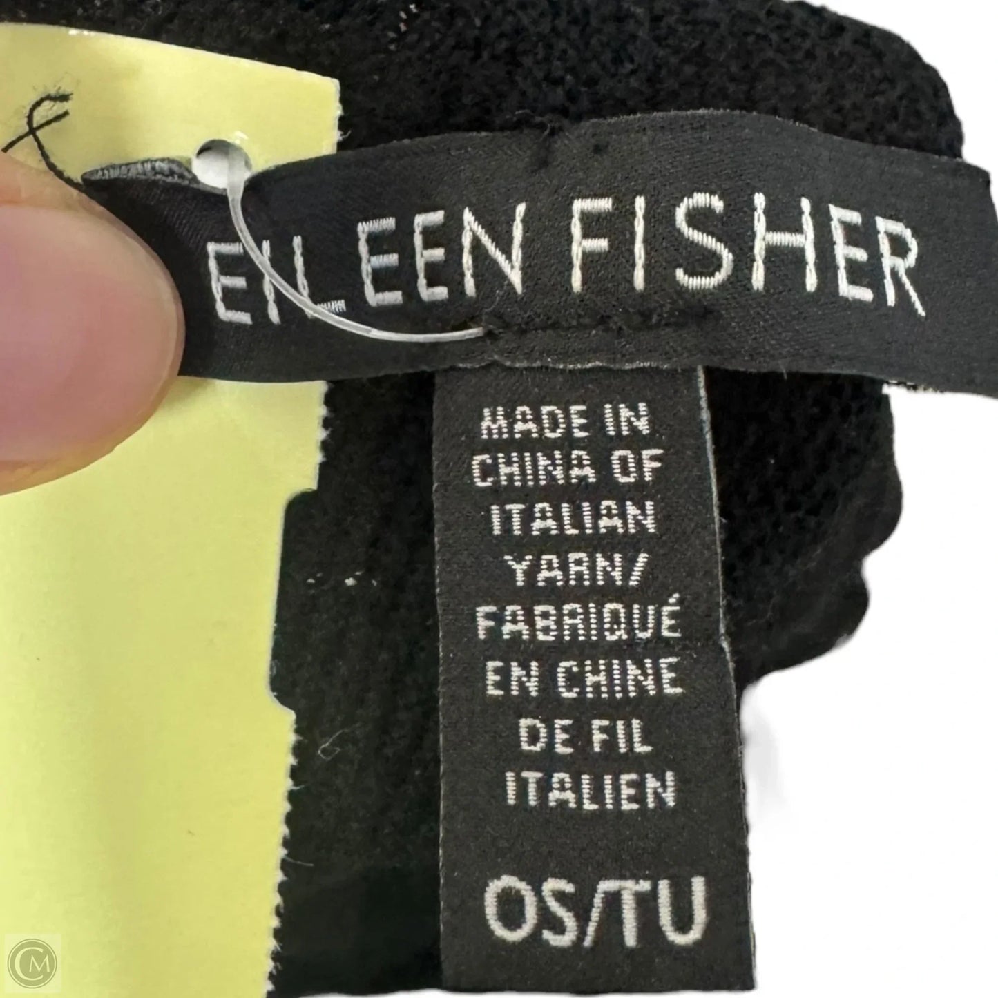 Knit Poncho By Eileen Fisher In Black, Size: Osfm