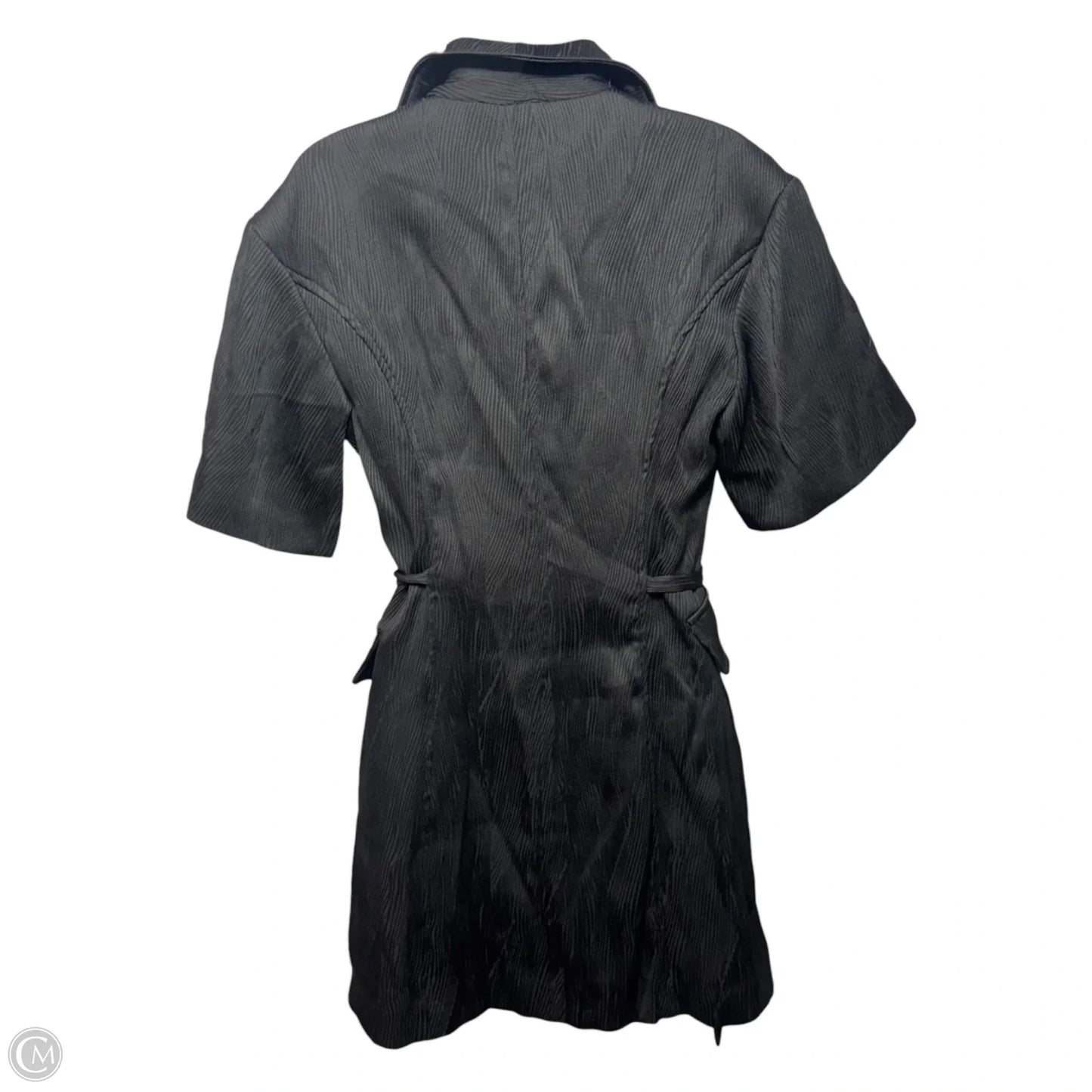 Lorenzo Short-Sleeve Belted Blazer Dress By 4SI3NNA X Anthropologie In Black, Size: S