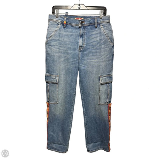 Eliza Cargo Jeans By Johnny Was In Blue Denim, Size: 8
