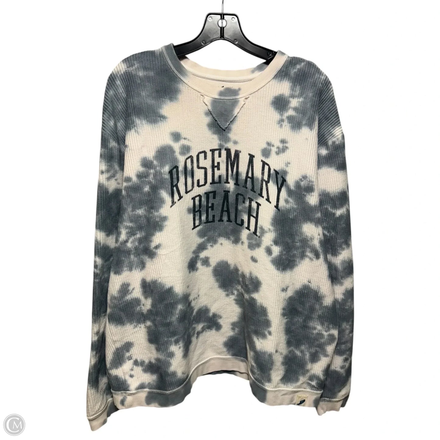 Rosemary Beach Sweatshirt Crewneck By Unwind In Tie Dye Print, Size: M