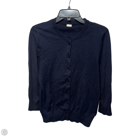Sweater Cardigan By J. Crew In Navy, Size: L