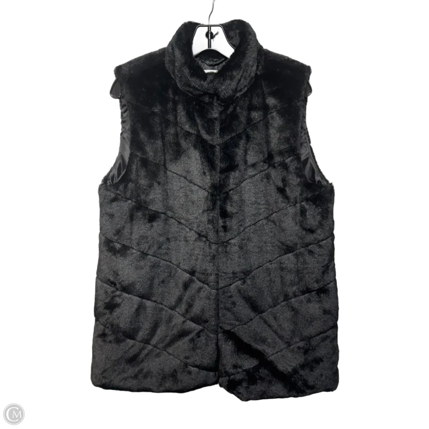 Vest Faux Fur & Sherpa By Maurices In Black, Size: L