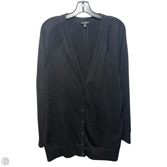 Sweater Cardigan By Talbots In Black, Size: Xl