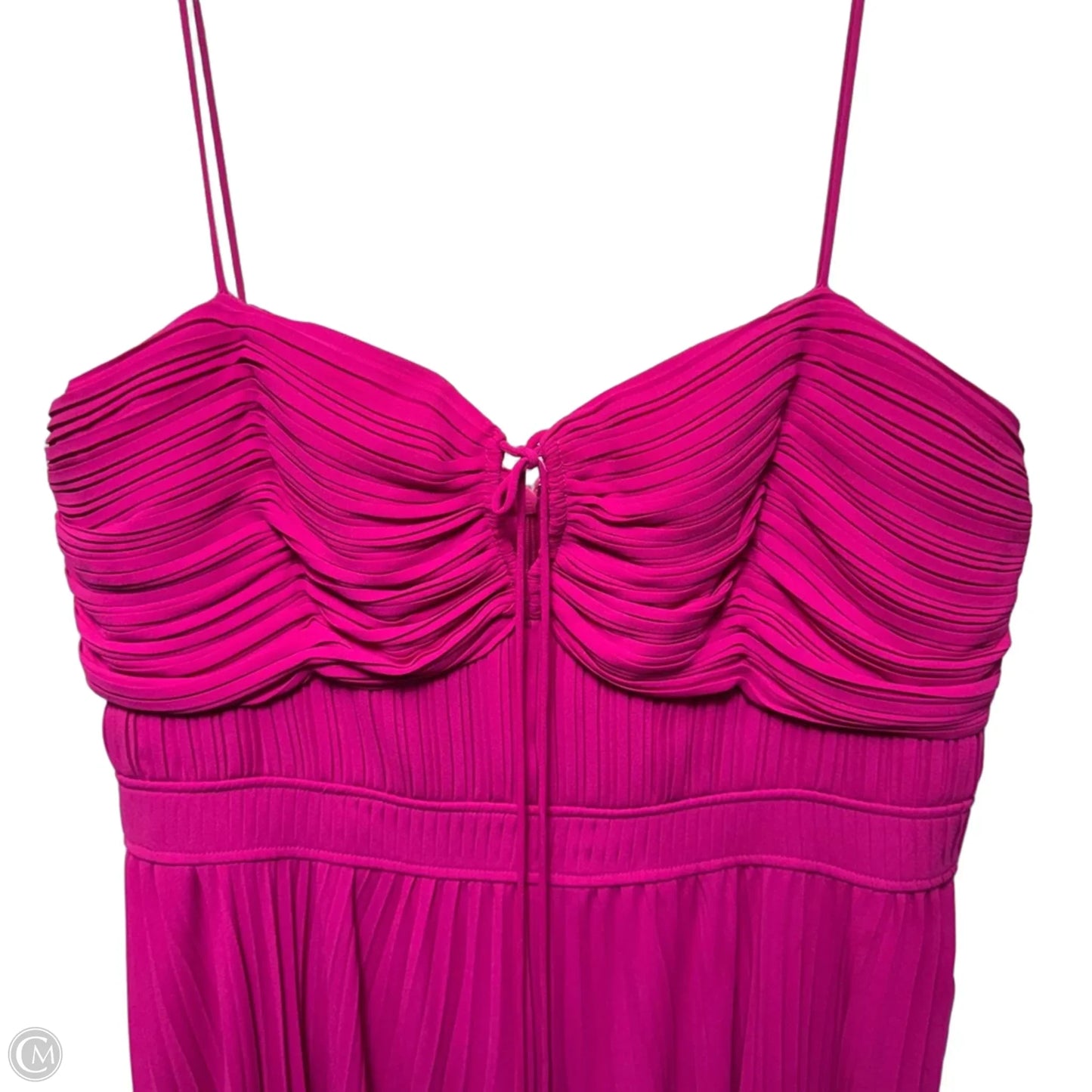 Carol Halter Tie Sweatheart Midi Cocktail Dress By Alex Marie In Pink, Size: 12