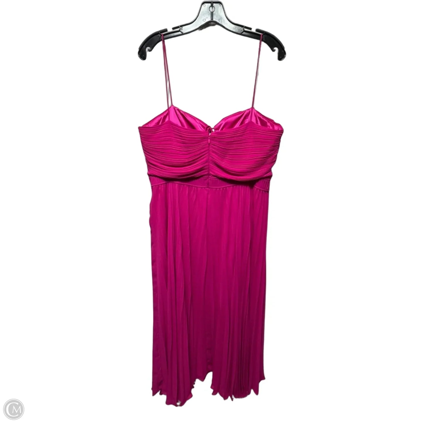 Carol Halter Tie Sweatheart Midi Cocktail Dress By Alex Marie In Pink, Size: 12