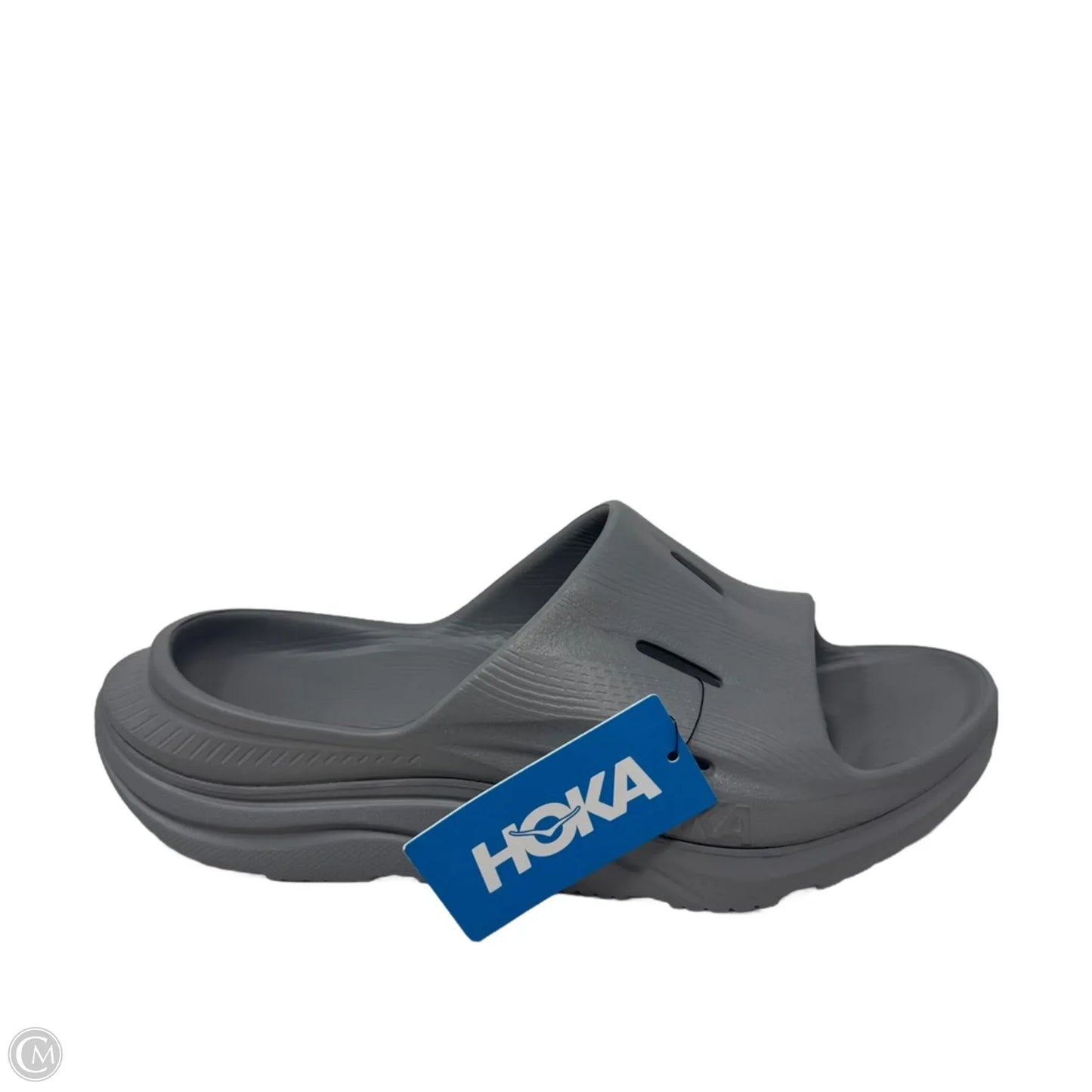 Recovery Slides Sandals Flats By Hoka In Grey, Size: 9