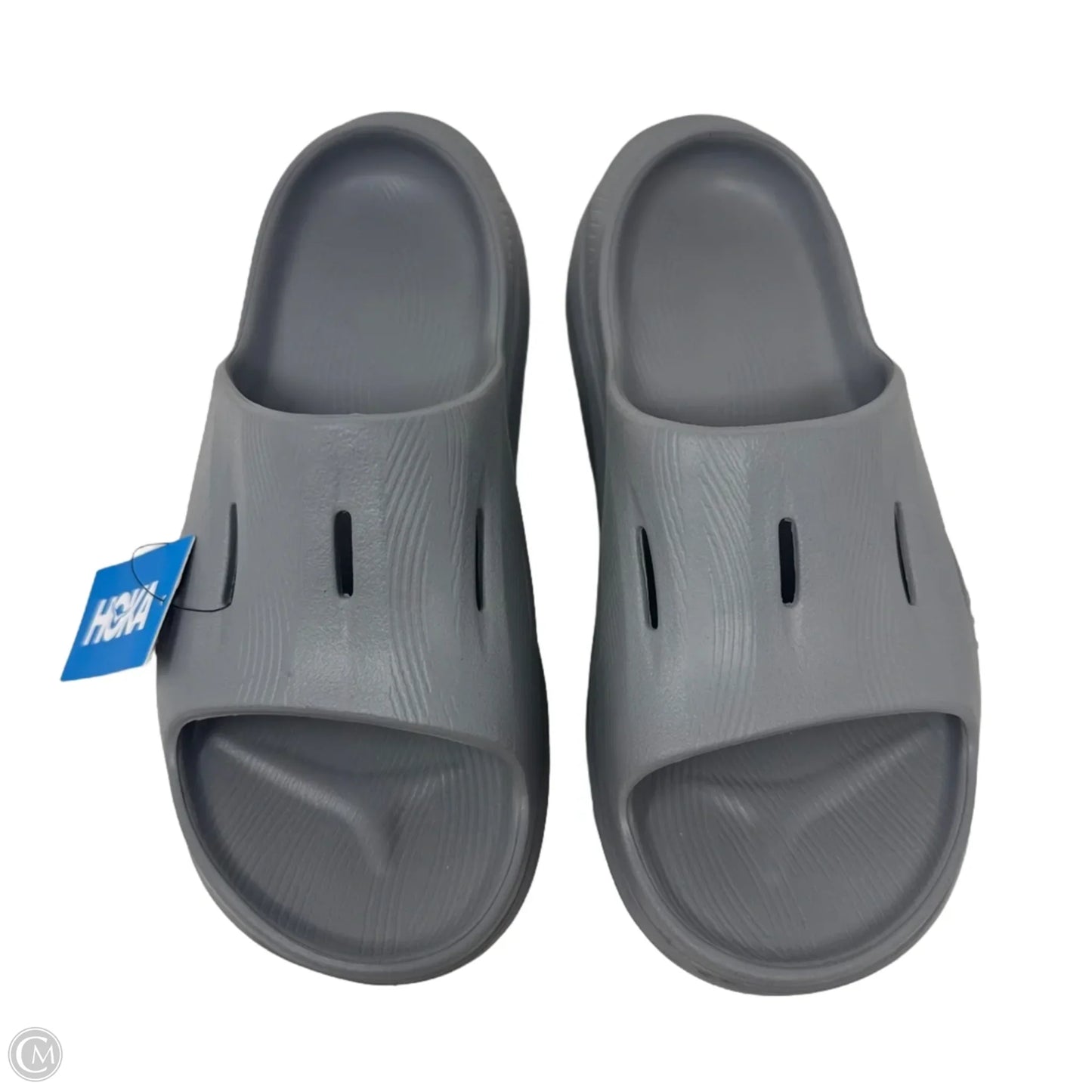 Recovery Slides Sandals Flats By Hoka In Grey, Size: 9